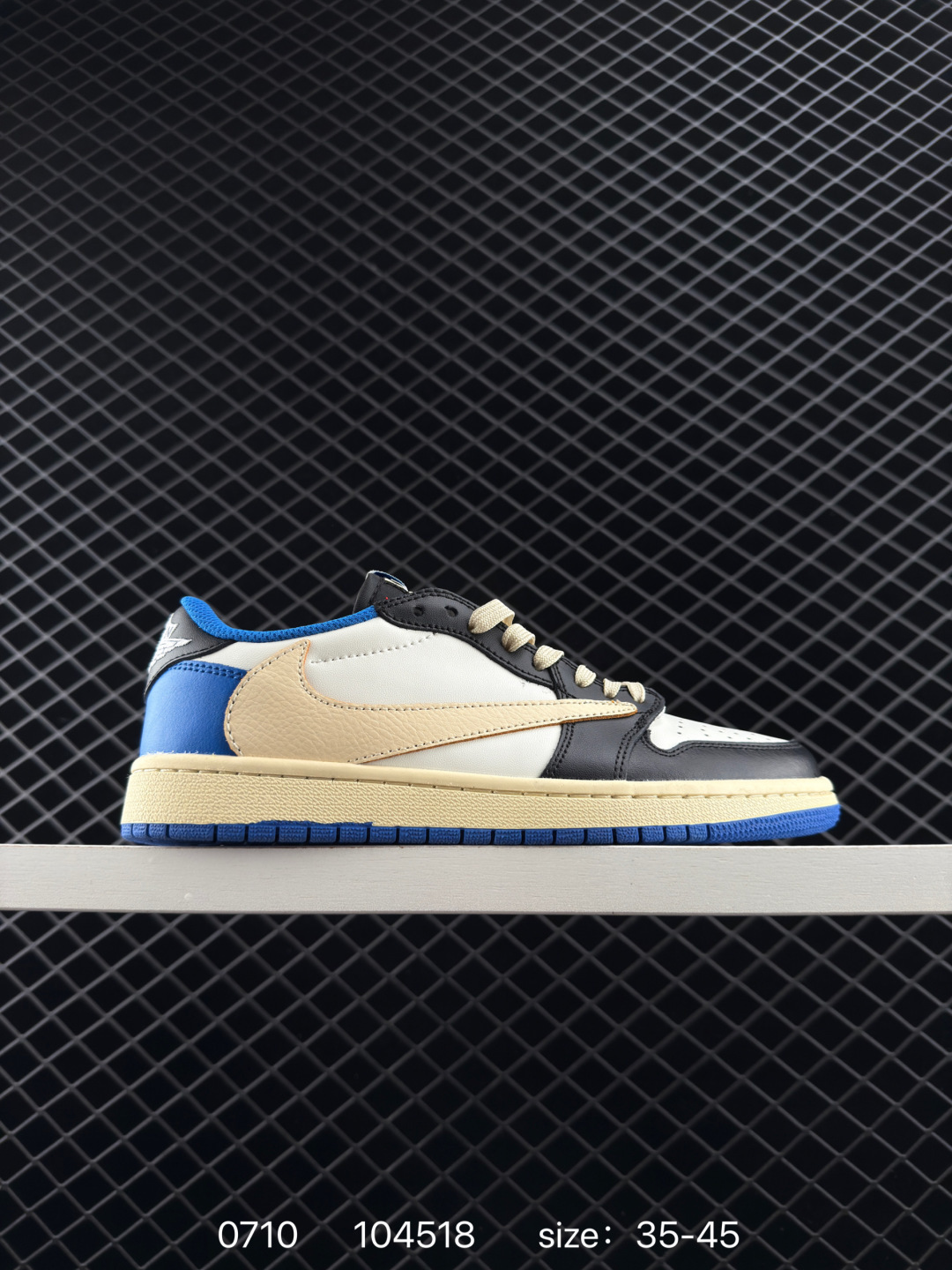 Fragment Design x Travis Scott x Nike Air Jordan 1 Low OG SP”Military Blue”